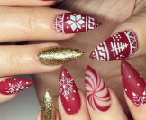 Red:Udd8tj-Ipiy= Simple Christmas Nails