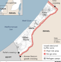 Map: Gaza